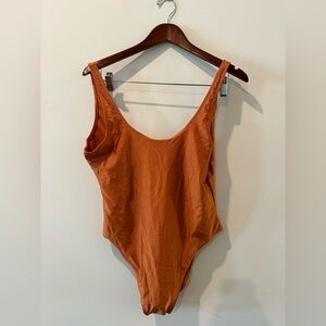 Dixperfect Vibrant Orange Swimsuit Size XL